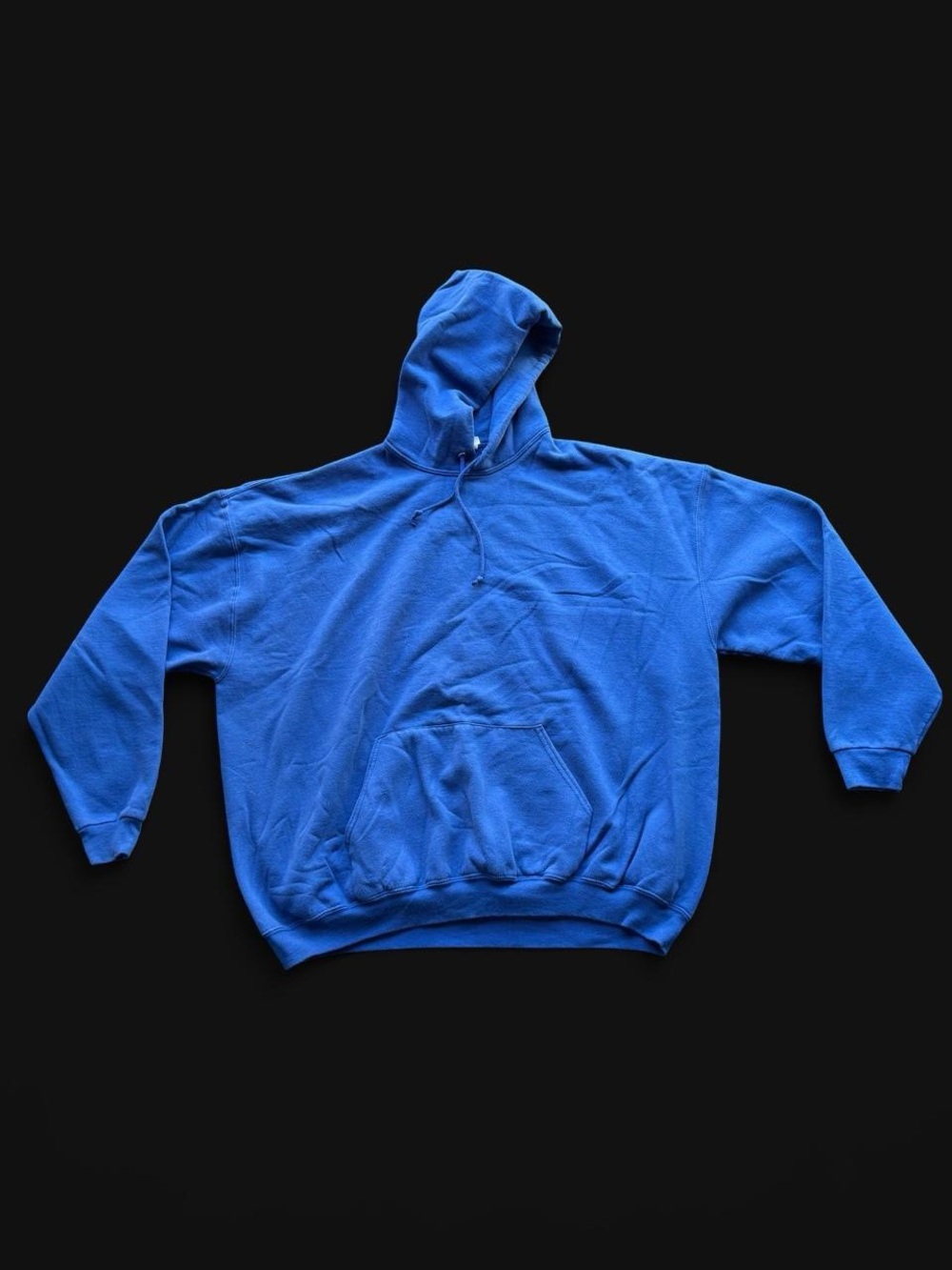 ✨Y2K streetwear Blue vintage 90s  cotton & polyester hoodie in a 3XL✨